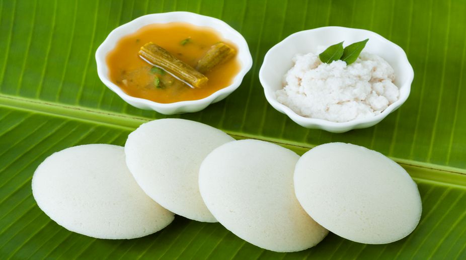 Idli, Sambar, and Chutney