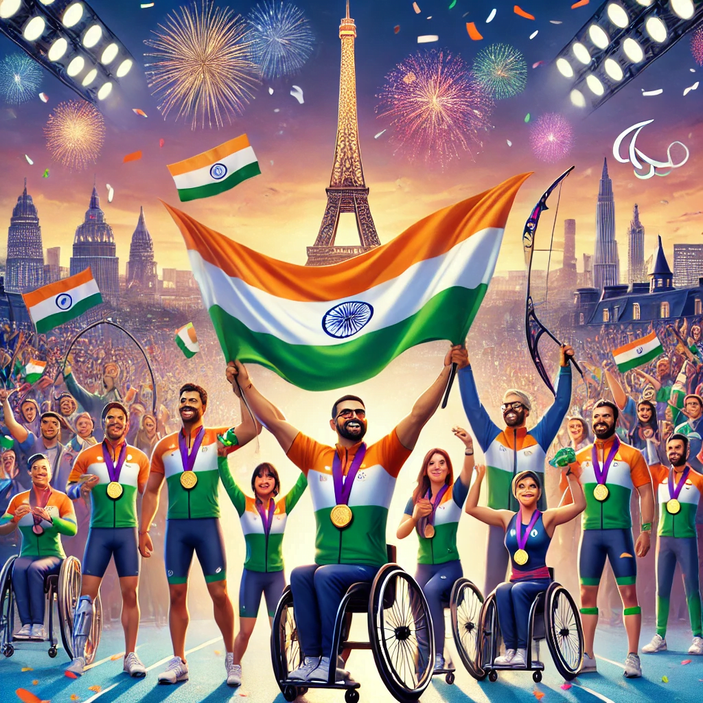 India's Paralympic Heroes Shine Bright at Paris 2024: A Record-Breaking Victory with 29 Medals.