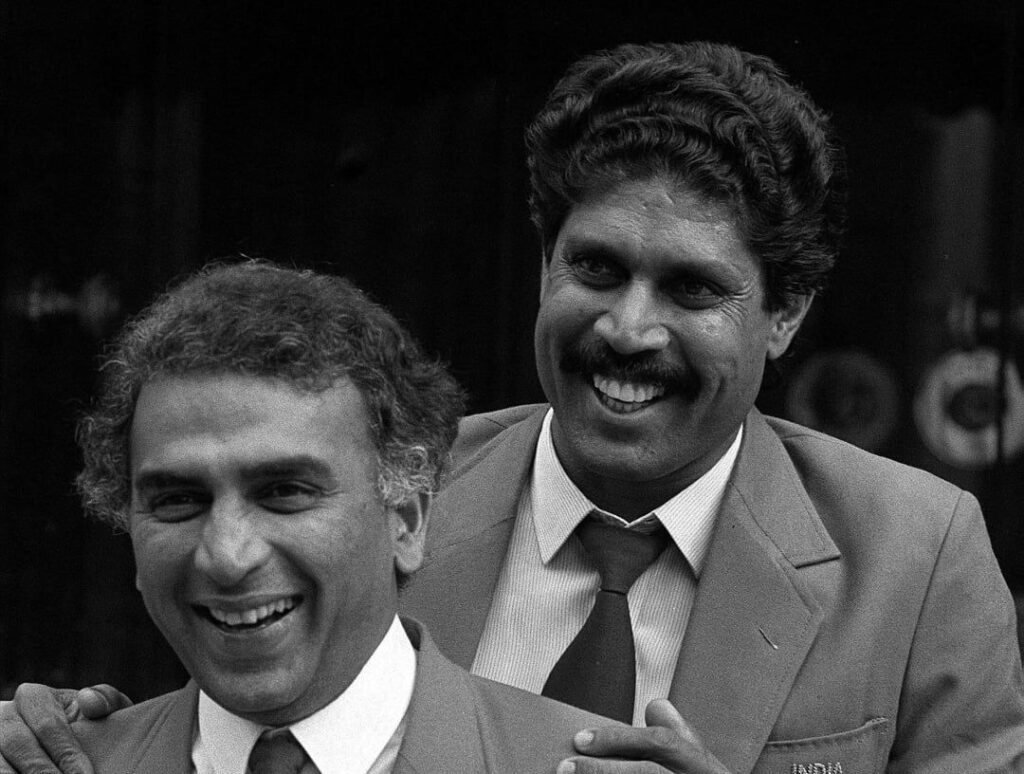 Sunil Gavaskar and Kapil Dev