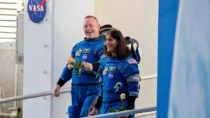 NASA Astronauts Williams and Wilmore aboard the ISS, awaiting their return after the unexpected mission extension.