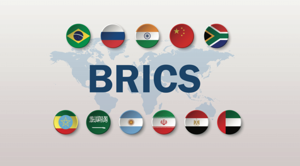 BRICS expands to include Egypt, Iran, Ethiopia, and UAE, signaling greater global influence.