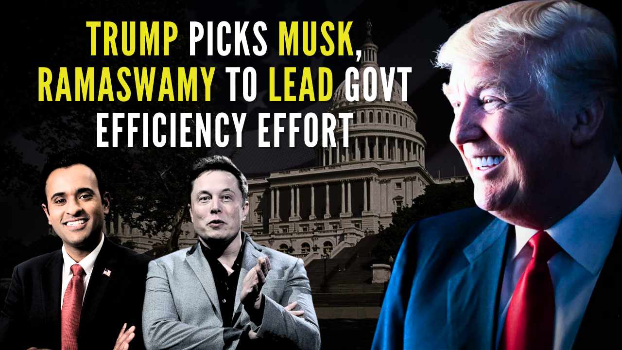 President-elect Trump appoints Elon Musk and Vivek Ramaswamy to lead a new initiative aimed at reducing government bureaucracy and waste.