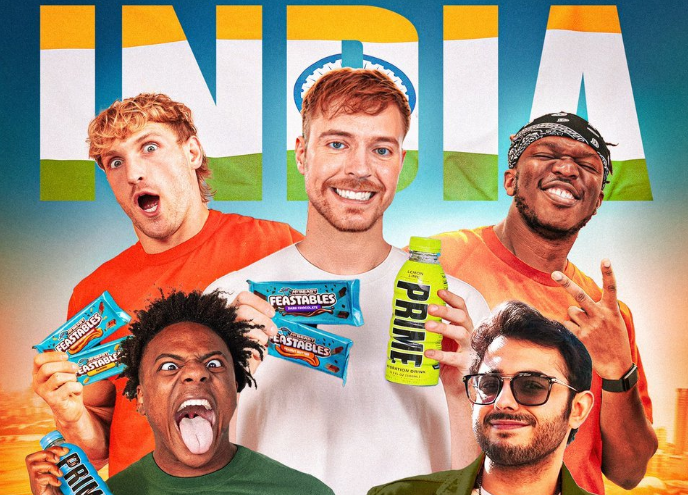 MrBeast’s Feastables, Prime Hydration, and Logan Paul's Maverick Clothing dominate the scene, setting the stage for a global influencer takeover in India.